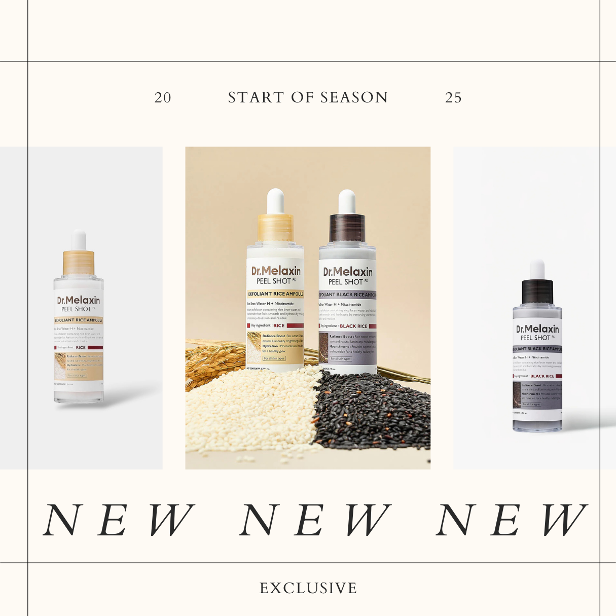 Dr. Melaxin Peel Shot - Vitt & Svart Ris Exfolierande Ampullset