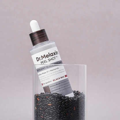 Dr. Melaxin Peel Shot - Vitt & Svart Ris Exfolierande Ampullset