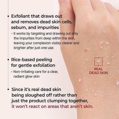Dr. Melaxin Peel Shot - Vitt & Svart Ris Exfolierande Ampullset